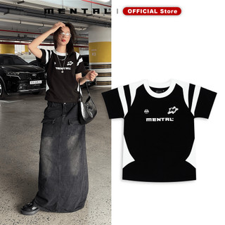 Áo Thun Nữ Tay Ngắn Thể Thao COMBINE MENTAL®️ Baby Tee - Phong Cách Blokecore