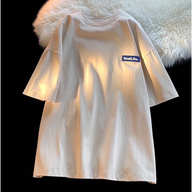 Áo thun phông nam nữ tay lỡ form rộng áo 3158 chất dày dặn cotton xịn thoáng mát