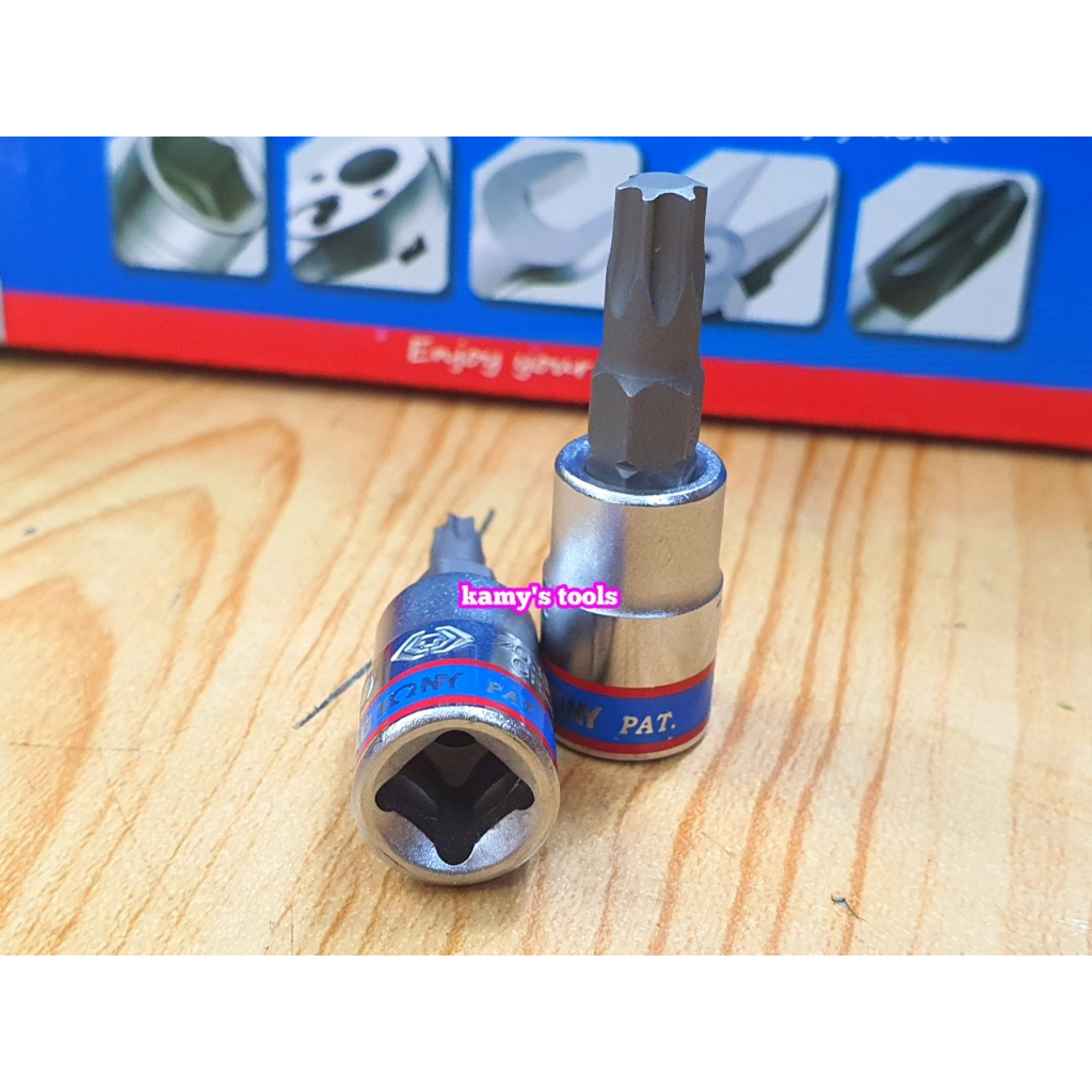 Đầu Tuýp Lú Đầu Sao Bông 1/4 Kingtony T8-T40 Model 2033