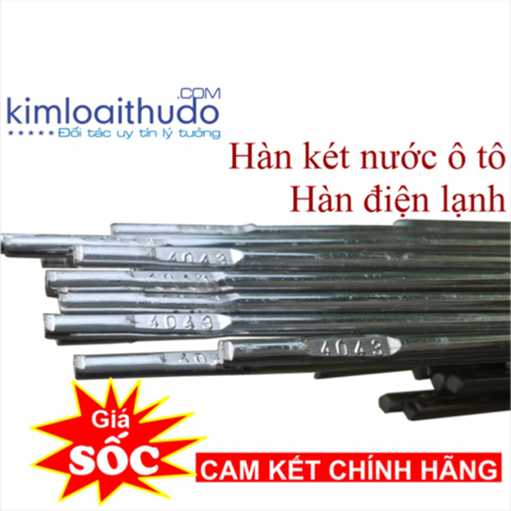 1kg Que hàn nhôm Er4043-2.4mm hàn hơi, két nước