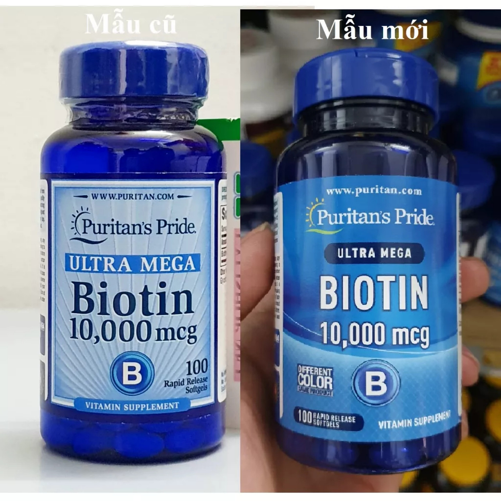 Bill hãng Viên uống bổ sung mọc tóc, giảm rụng tóc BIOTIN PURITAN PRIDE