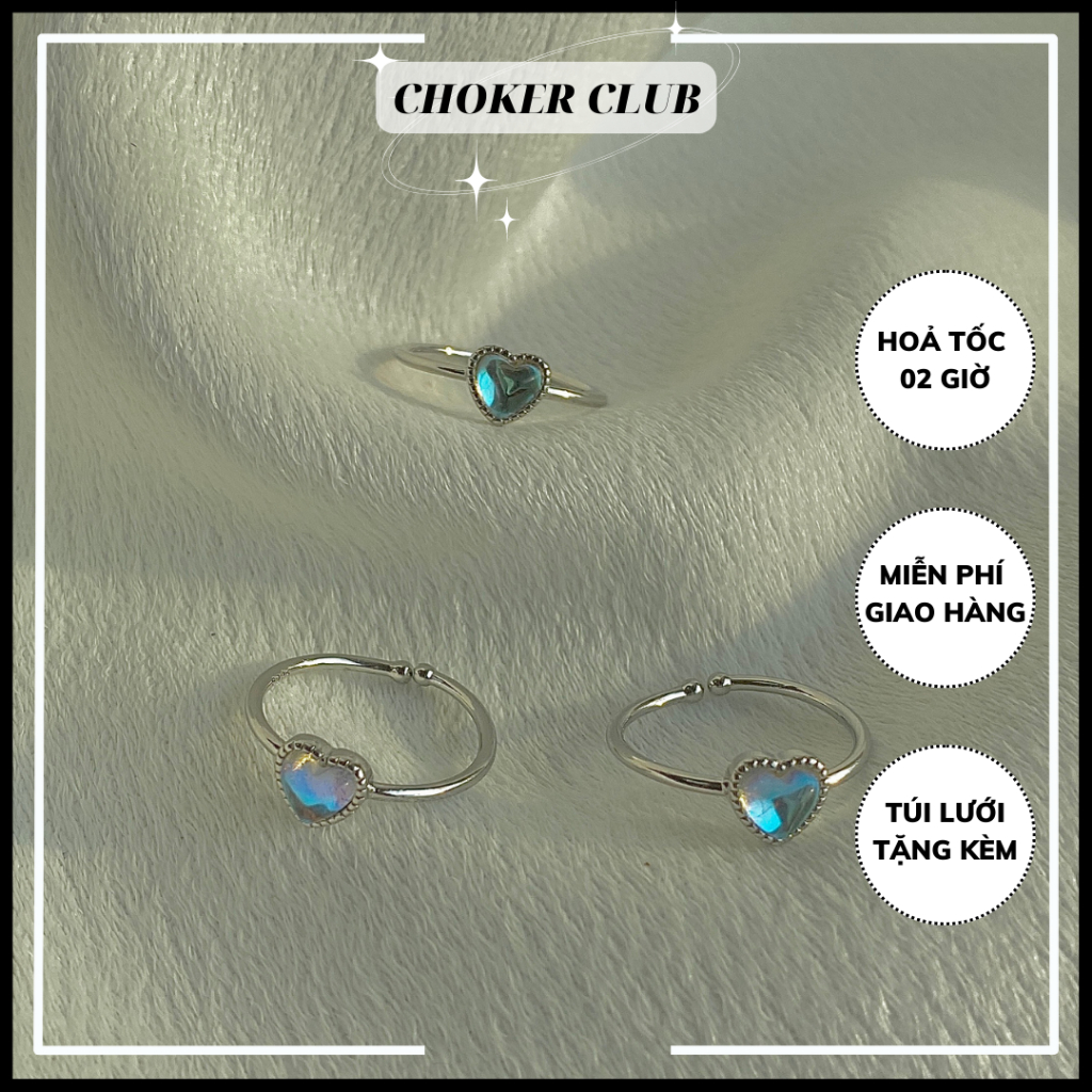 Nhẫn trái tim R39 Choker Club