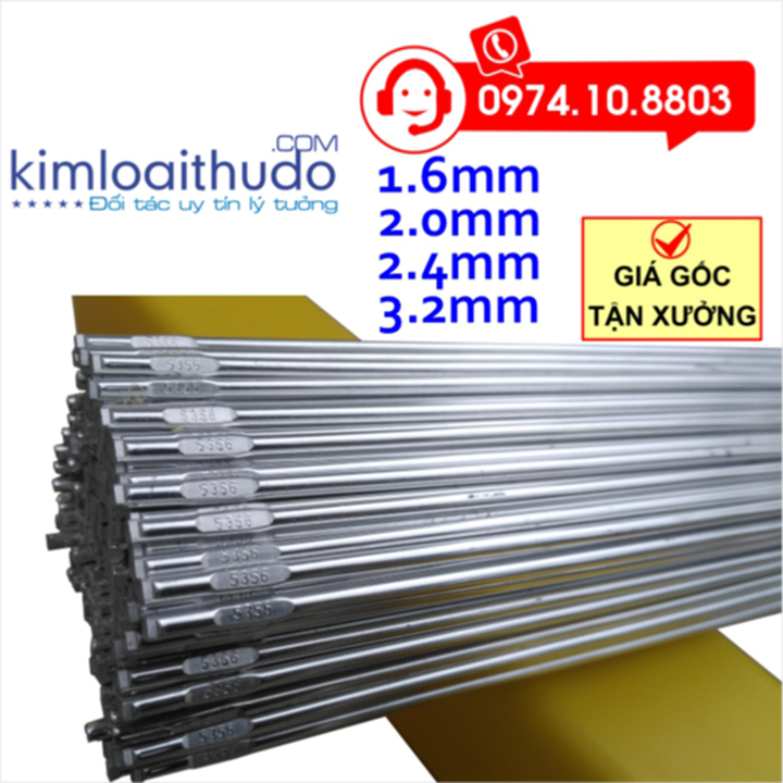 1Kg que Que hàn tig nhôm Er5356-3.2mm, hàn các loại nhôm