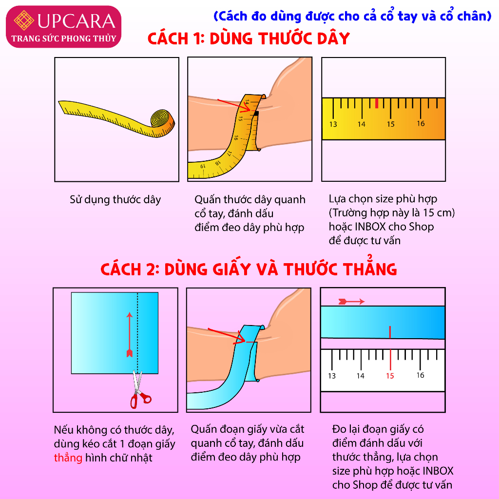 Vòng tay tourmaline hồng xinh xắn THIÊN NHIÊN UPCARA