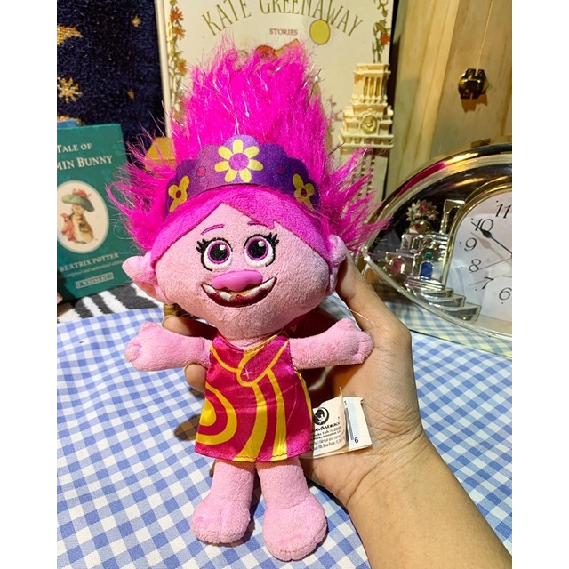 Gấu bông trolls hồng dreamworks chính hãng thú nhồi bông đồ chơi dễ thương