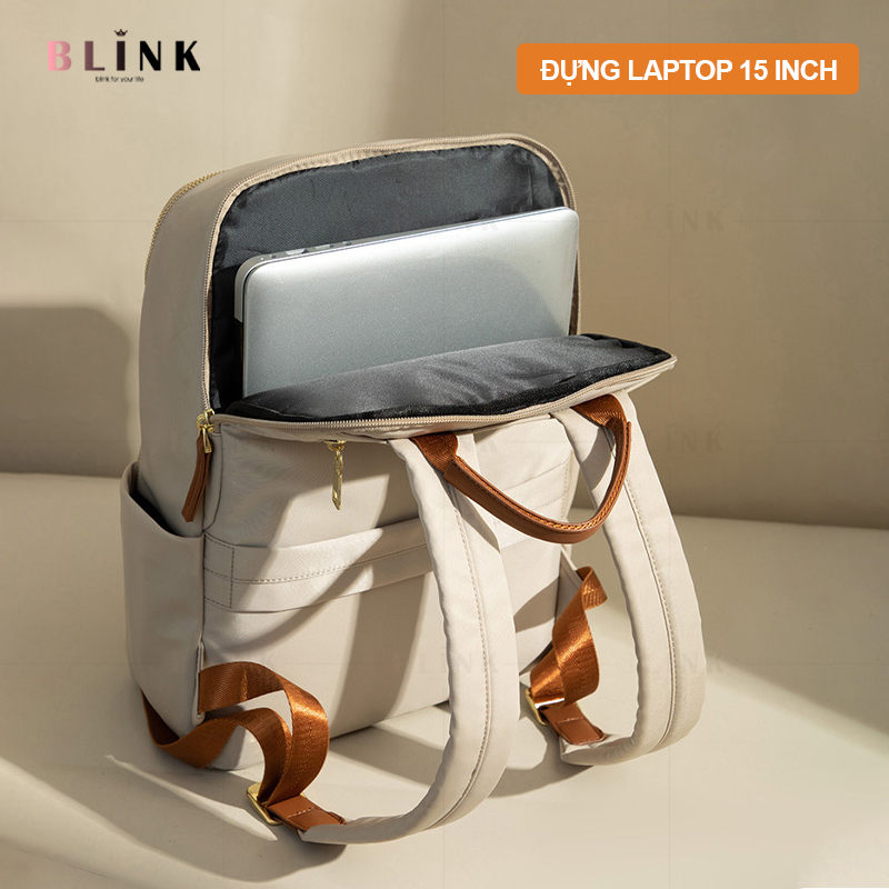 Balo đi học nữ cao cấp BLN07 vải Oxford cao cấp chống nước , Balo đi học nữ đựng laptop 15.6 inch , Cặp đi học nữ đẹp