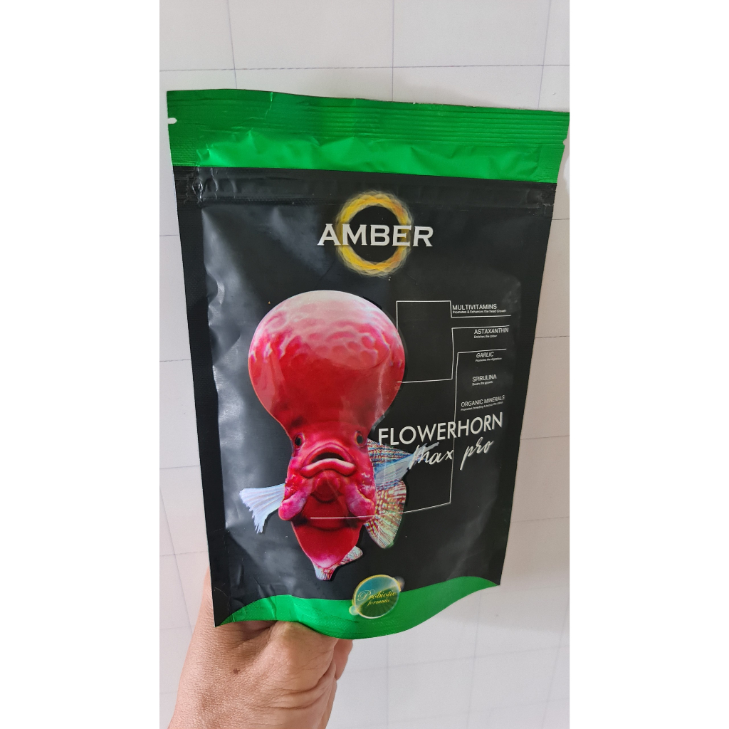 Thức ăn cho Cá La hán AMBER MAX PRO - Cám La Hán gói 100g
