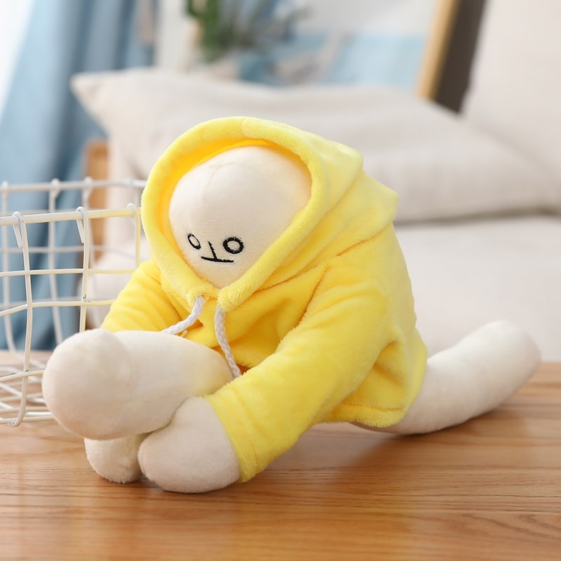 gười Chuối Banana Man Nhồi Bông Trầm Cảm Đáng Yêu Cao Cấp 35cm