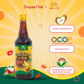 Nước mắm chay từ thơm chai 500ml - tương việt hoa sen