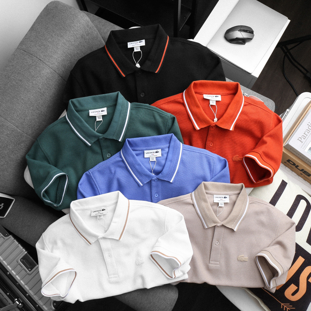 Áo thun Polo Nam VIỀN CỔ xuất dư form suông không ôm, vải cá sấu cotton co giãn , bigsize 100kg - IVANBIGSIZE