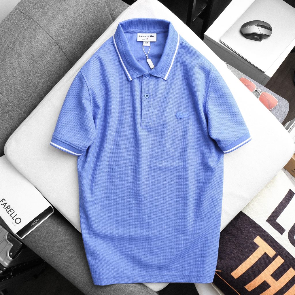 Áo thun Polo Nam VIỀN CỔ xuất dư form suông không ôm, vải cá sấu cotton co giãn , bigsize 100kg - IVANBIGSIZE