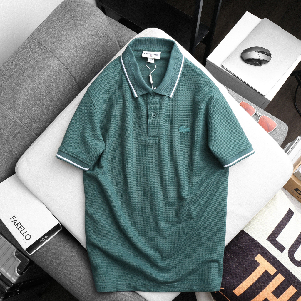 Áo thun Polo Nam VIỀN CỔ xuất dư form suông không ôm, vải cá sấu cotton co giãn , bigsize 100kg - IVANBIGSIZE