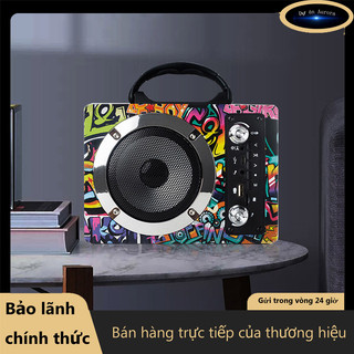 Loa bluetooth bass cực mạnh loa bluetooth không dây m10,họa tiết graffiti có thẻ nhớ sd di động loa ngoài trời