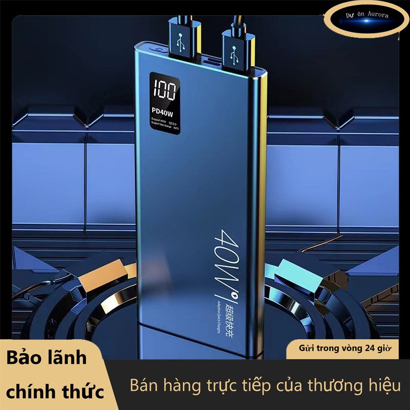 Pin sạc dự phòng 20000mAh, sạc nhanh 40W, sạc dự phòng USB du lịch phù hợp với mọi điện thoại di động