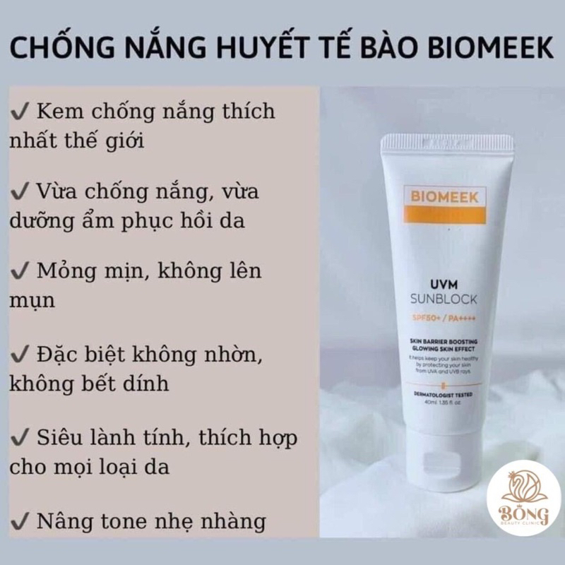 Kem Chống Nắng BIOMEEK Huyết Tế Bào