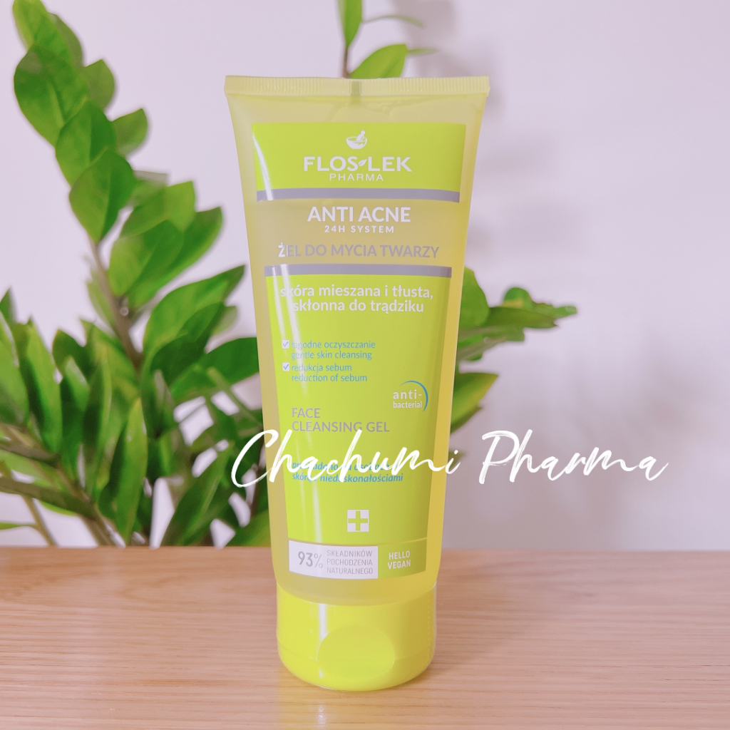 Sữa Rửa Mặt Floslek Cho Da Nhờn Mụn Anti Acne Bacterial Face Cleansing Gel 200ml