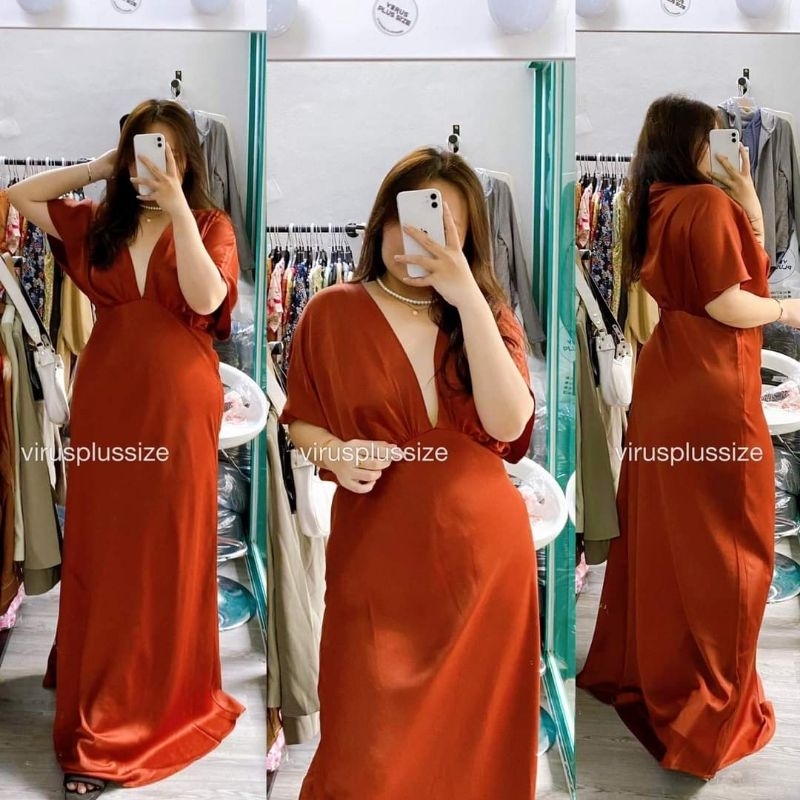 Đầm BHLDN cổ V bigsize
