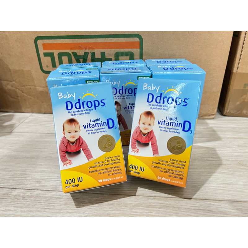 Baby Ddrops Vitamin D3 cho trẻ sơ sinh 90 giọt của Mỹ