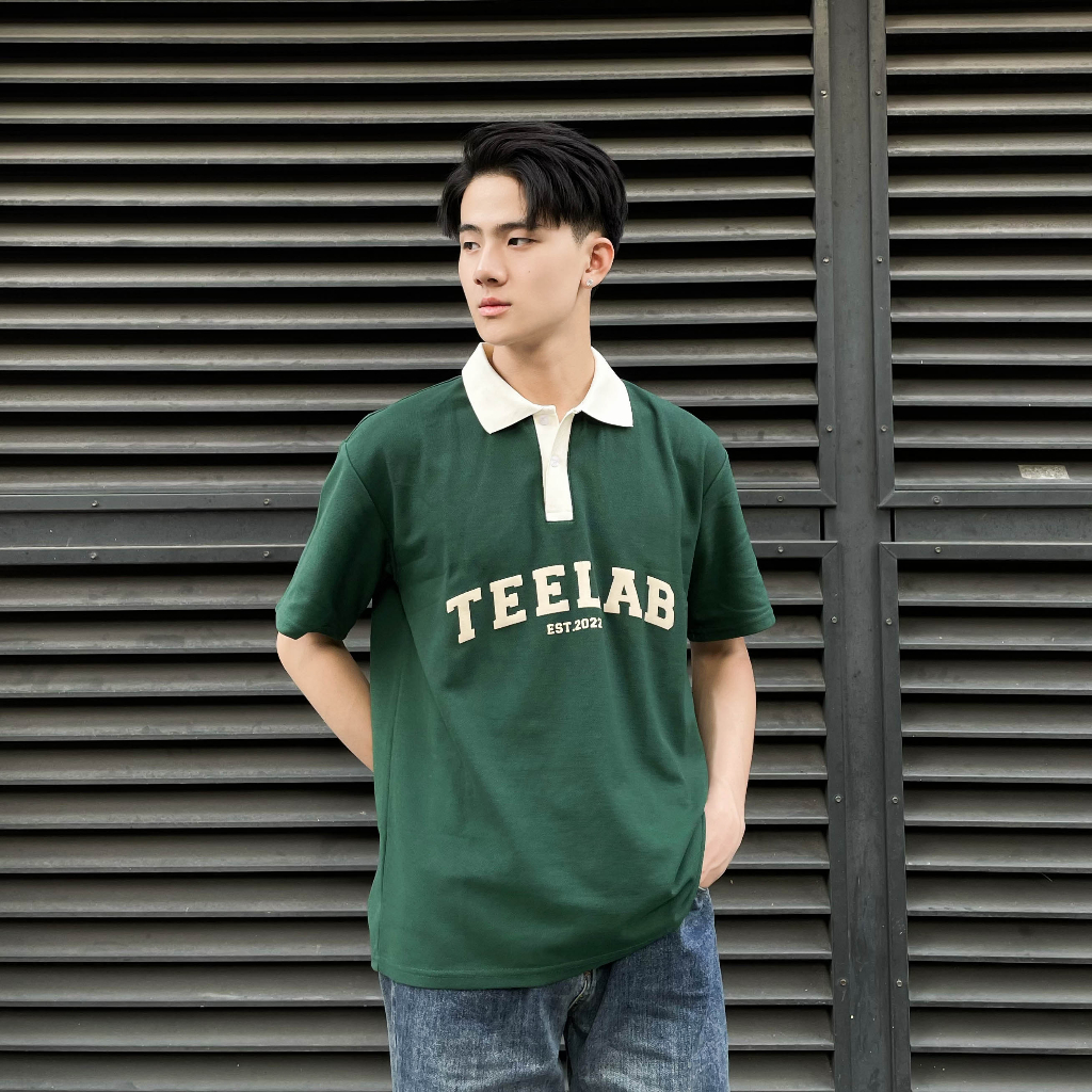 Áo Polo Teelab Local Brand Unisex Vintage Logo AP019