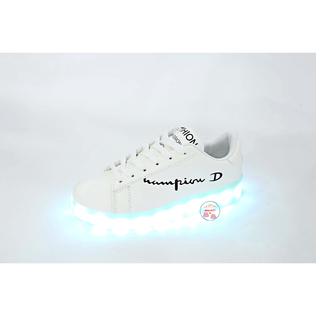 Giày phát Sáng chữ D ngược chữ hàn nhi·Nam Nữ 8 Chế độ Sáng Thay Đổi Màu.Giày Thể Thao Đèn led Thời Trang Xuân Hè Hàn Qu