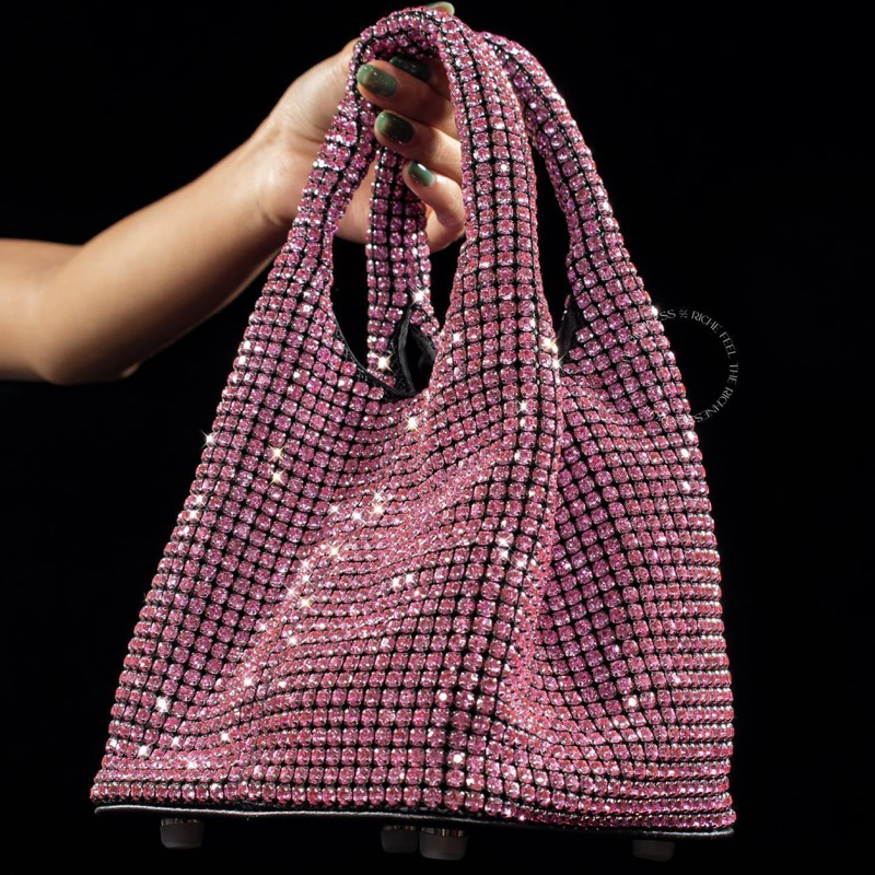Order 🌸Túi xách Korea bling mini size full đá lấp lánh