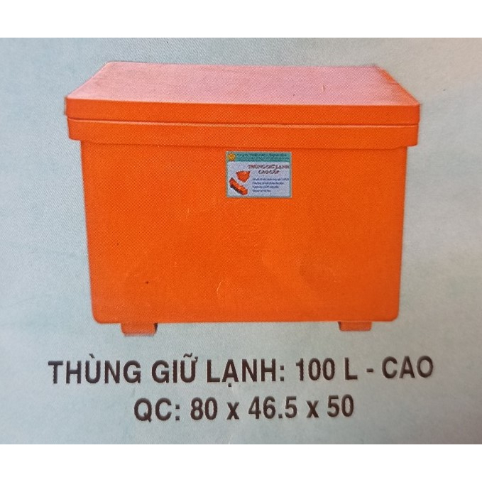 Thùng giữ lạnh 100 lít có chân