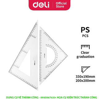 Bộ Thước eke Lớn 33cm DELI 6435