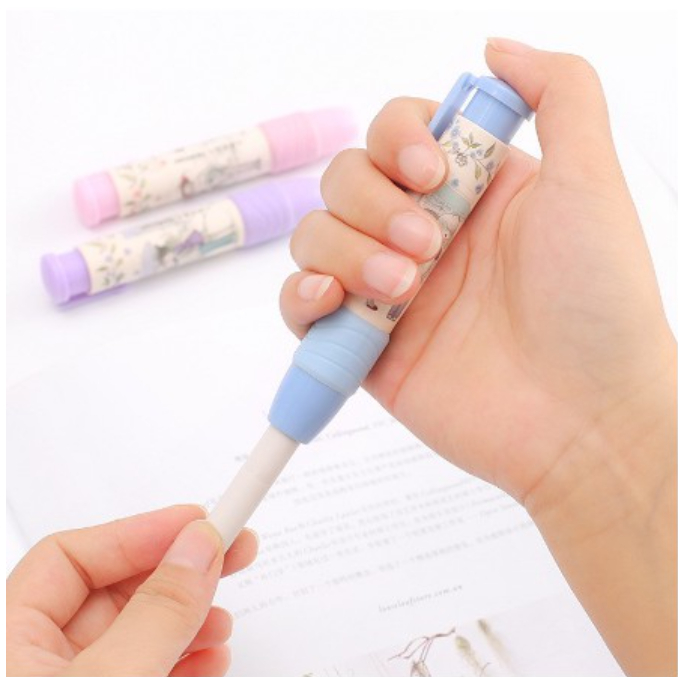 Gôm Bấm LanTu Tẩy Xóa Bút Chì Có Vỏ Nhựa Cầm Sạch Tay Cho Bé