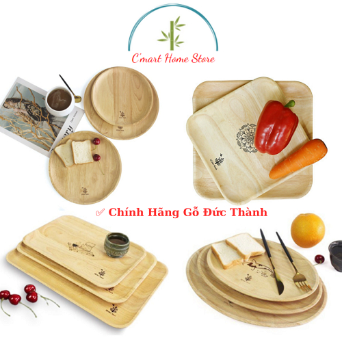 Khay/Dĩa Gỗ Dùng Để Thực Phẩm An Toàn Cho Sức Khỏe, Bền Đẹp - Gỗ Đức Thành