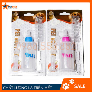 Bình ti bình sữa chó mèo sơ sinh pet bottles dill 60ml