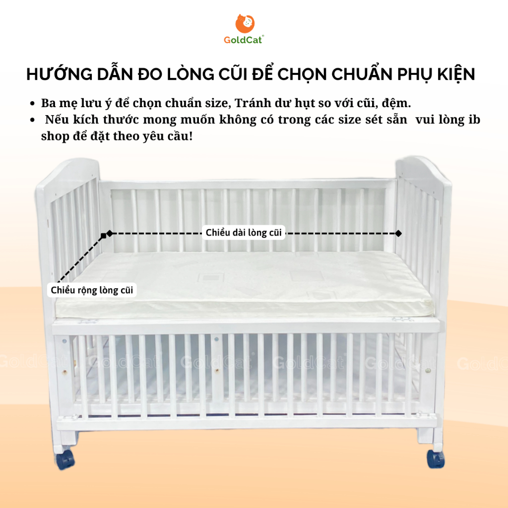 [HOT]Bộ Quây Cũi Kèm Ga Vải Bọc Đệm Cho Bé GOLDCAT QG Chất Liệu Cotton, Đa Dạng Kích Thước, Màu Sắc Ngộ Nghĩnh