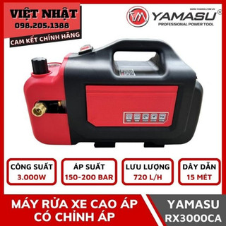 Máy rửa xe Yamasu RX3000CA, Máy rửa xe mini cao áp có chỉnh áp bảo hành 12 tháng