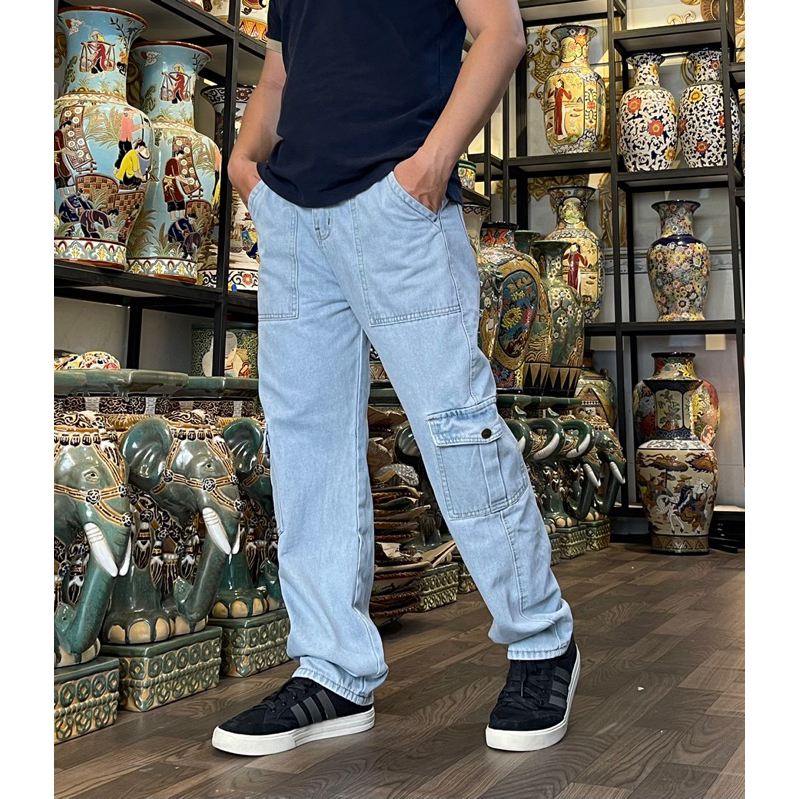 Baggy Túi Hộp - Cargo Pants Cotton Mới Nhất Không Đụng Hàng 2023