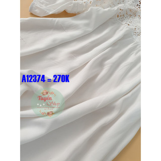 Áo kiểu phối ren tay lỡ