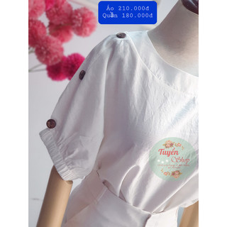 Áo tay cánh dơi vai 3 nút