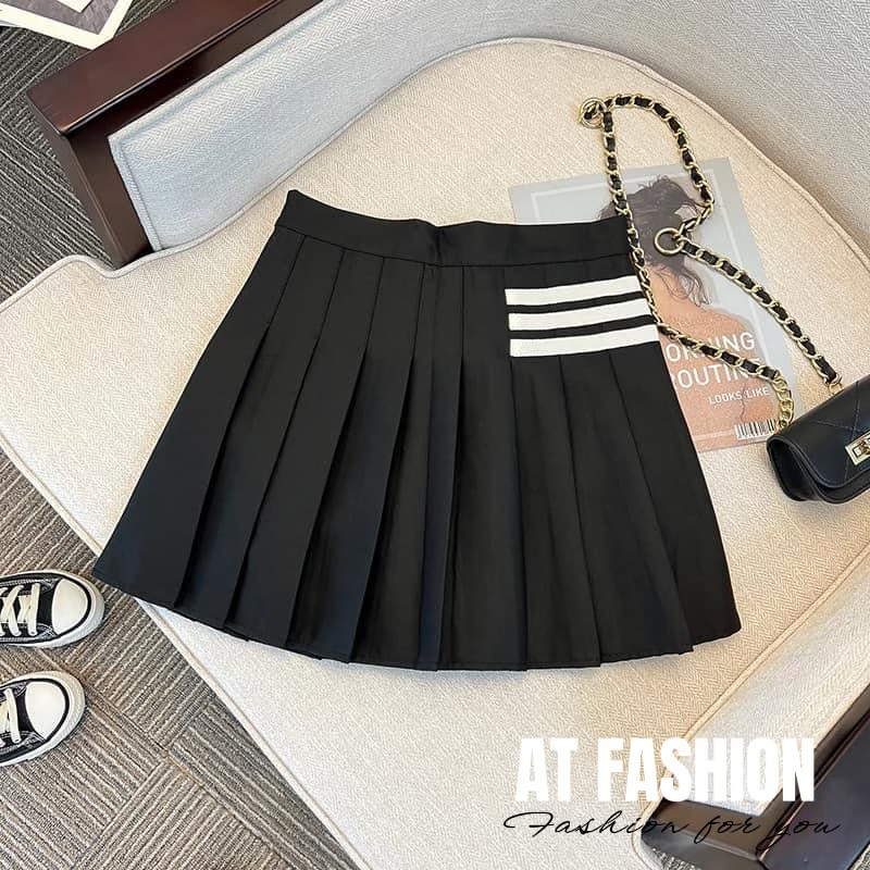 MCBB - 24-49 Kg Chân Vây Xếp Ly Học Sinh Váy Công Chúa Bé Gái Xòe Dập Ly Chân Váy Ngắn Trắng Váy Bé Gái 1-18 Tuổi Nữ Bộ