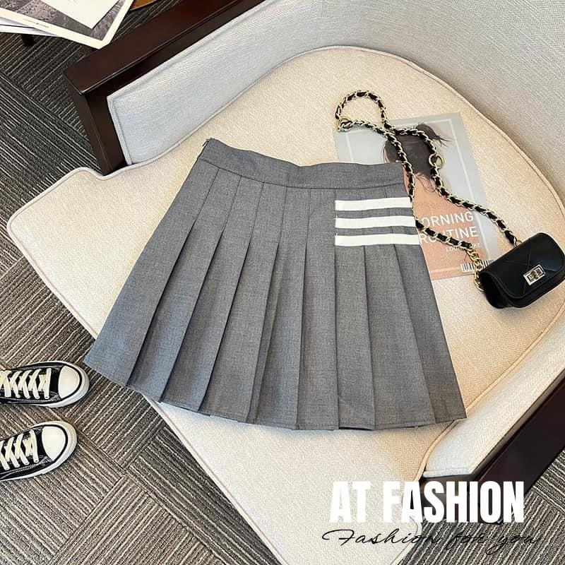 MCBB - 24-49 Kg Chân Vây Xếp Ly Học Sinh Váy Công Chúa Bé Gái Xòe Dập Ly Chân Váy Ngắn Trắng Váy Bé Gái 1-18 Tuổi Nữ Bộ