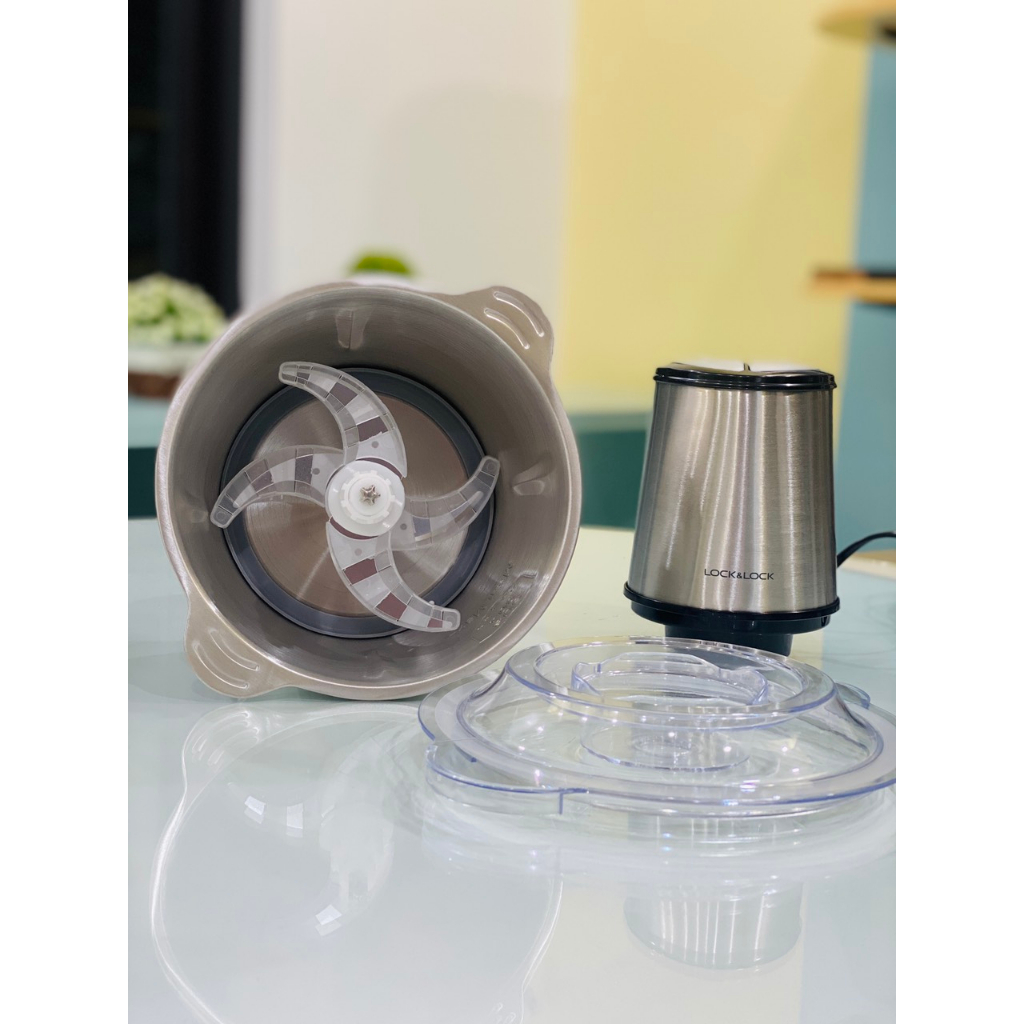 Máy xay thịt cối inox LocknLock EJM172- Chính hãng