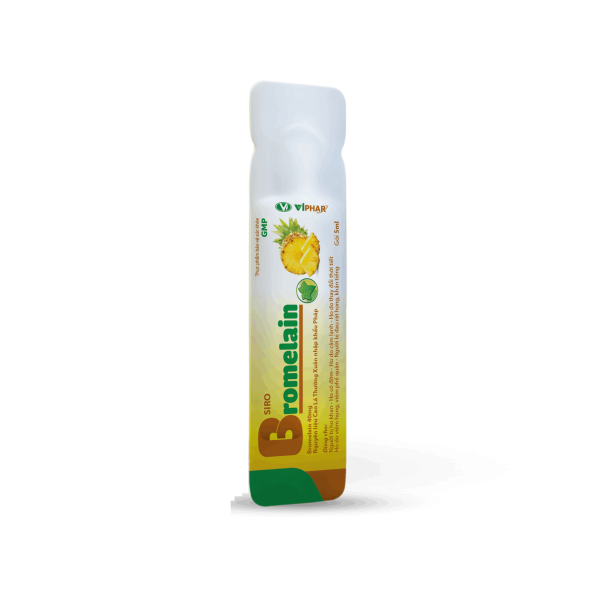 ⭐SIRO HO QUẢ DỨA  Siro BROMELAIN HỘP 60 gói x 5ml