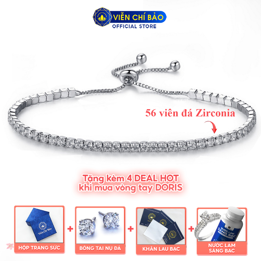 Lắc tay bạc nữ DORIS Viễn Chí Bảo Bạc S925 - L400759