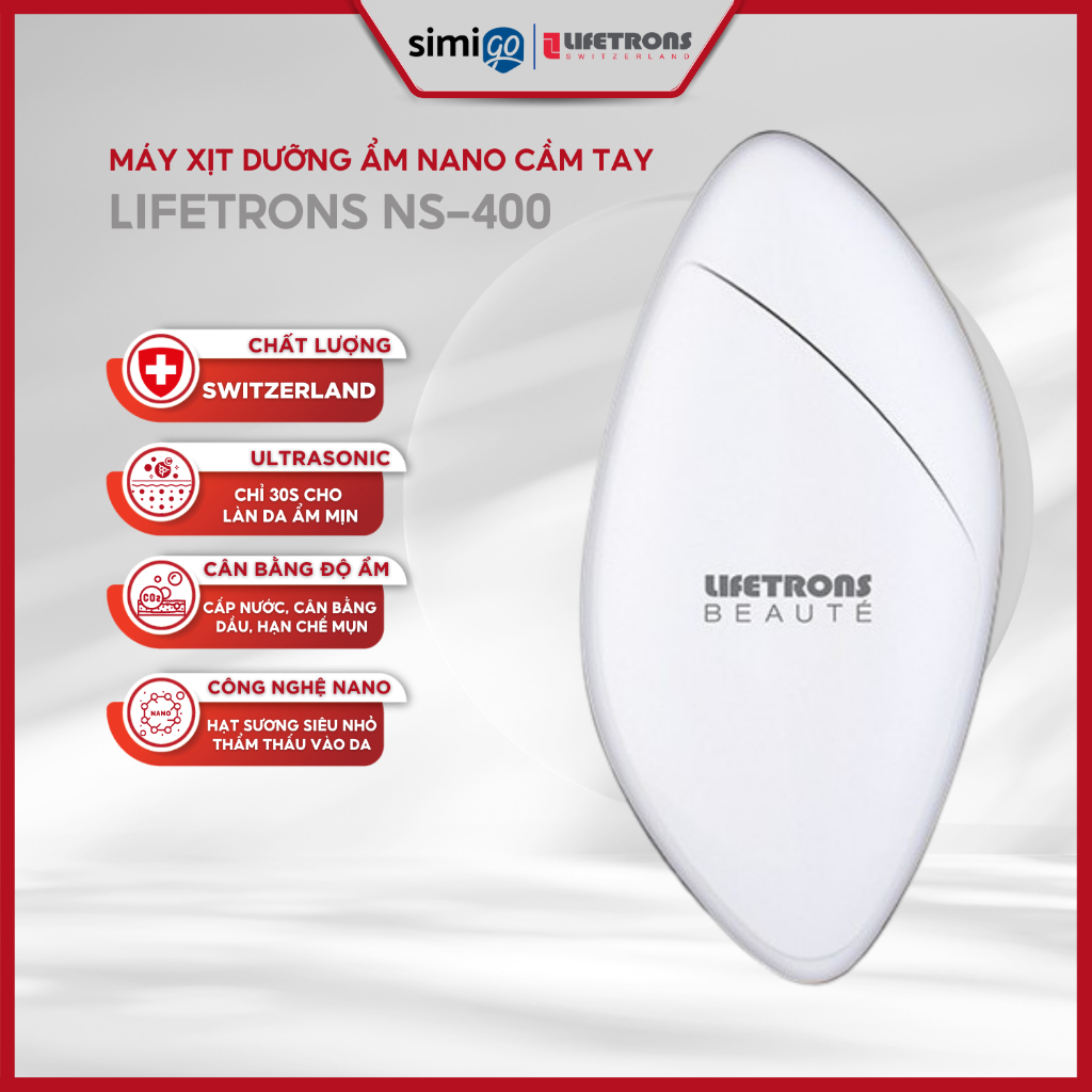 Máy Xịt Dưỡng Ẩm Công Nghệ Nano Siêu Nhỏ Lifetrons NS-400