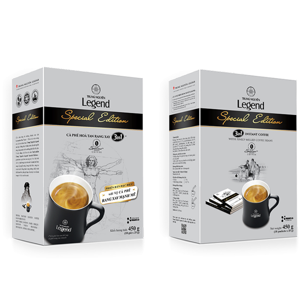 Cà phê hoà tan Legend Special Edition - Trung Nguyên Legend - Hộp 18 gói x 25gr