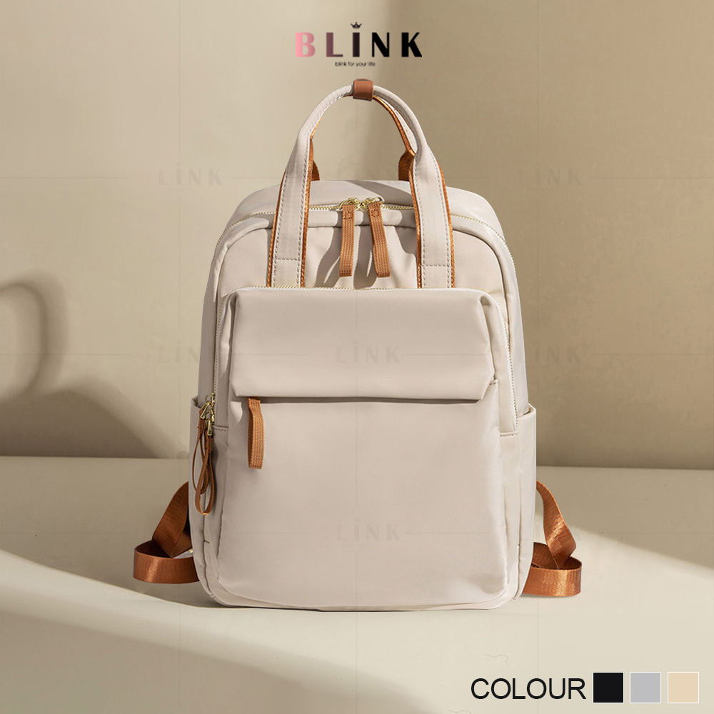 Balo nữ thời trang cao cấp BLN09 vải Oxford kéo sợi chống nước , Balo đi học nữ đẹp , Cặp đi học nữ đựng laptop