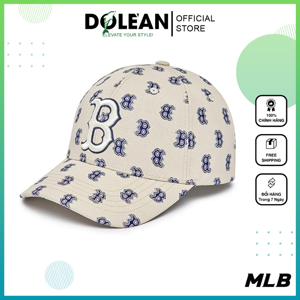 Mũ MLB Classic Monogram Structure Ball Cap Boston Red Sox - Nón bóng chày nam nữ 3ACPFF02N