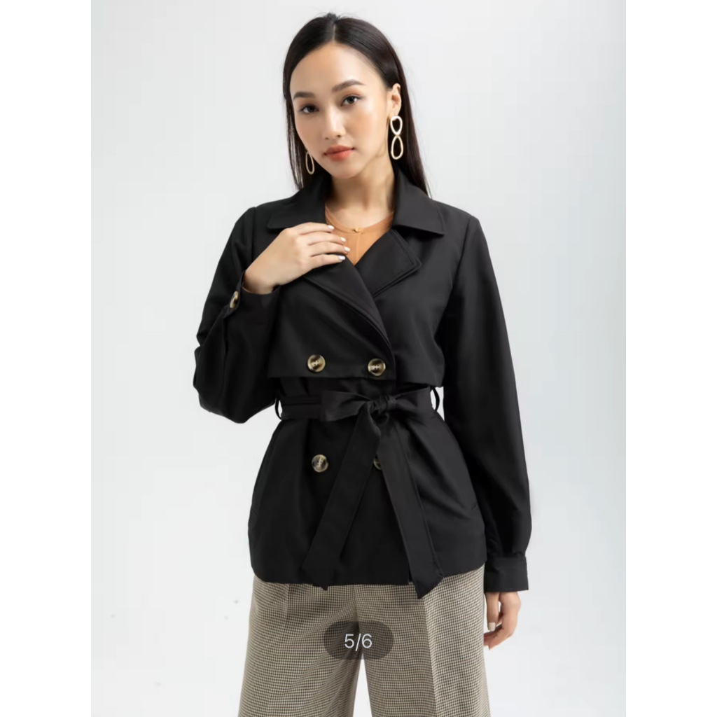 Áo khoác Blazer nữ bo gấu cực xinh - IVY MODA
