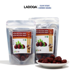 Táo Đỏ Sấy Khô Ladoga Nguyên Quả đóng túi 100 Gam, 200 Gam, 500g
