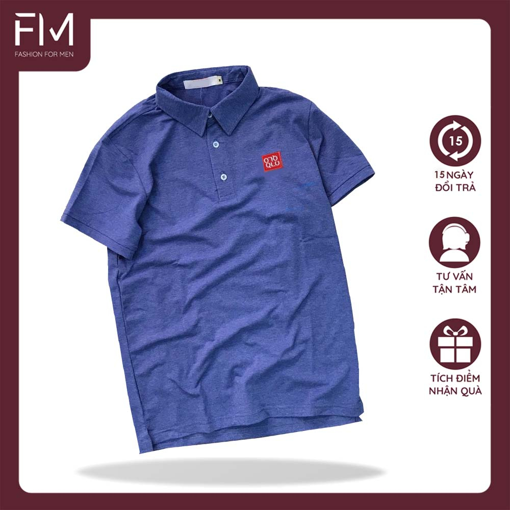 Áo thun cổ bẻ nam cao cấp, logo thêu đẹp mắt, phong cách lịch lãm - FORMEN SHOP - FMPS002