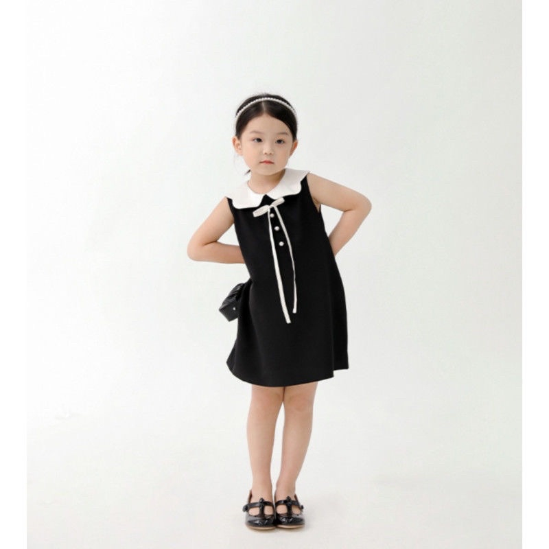 Váy cho bé gái , váy sát nách bé gái thiết kế dáng chữ A cho bé từ 9 đến 30kg Anniebaby phong cách Hàn Quốc VA23002