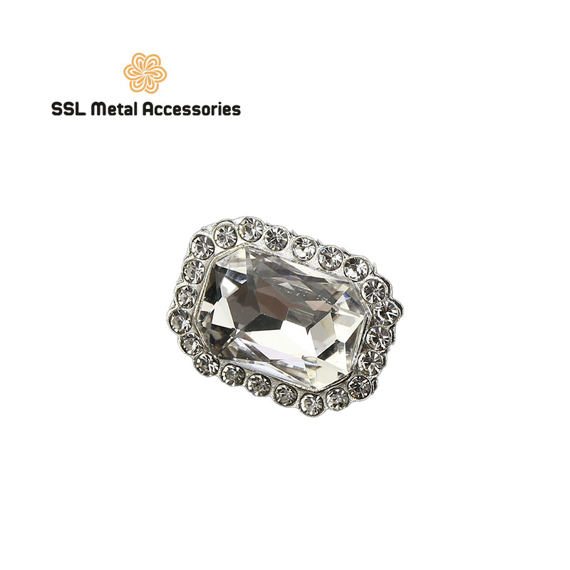 Cúc áo kim loại kiểu đính đá thời trang mới cao cấp cho áo vest, sơ mi, áo dạ BY-58 20mm