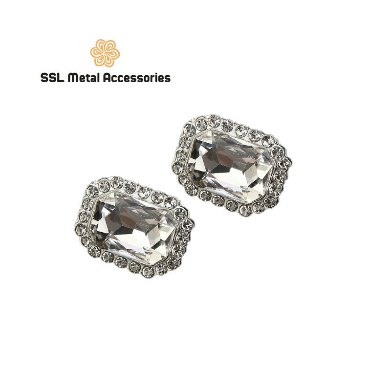 Cúc áo kim loại kiểu đính đá thời trang mới cao cấp cho áo vest, sơ mi, áo dạ BY-58 20mm